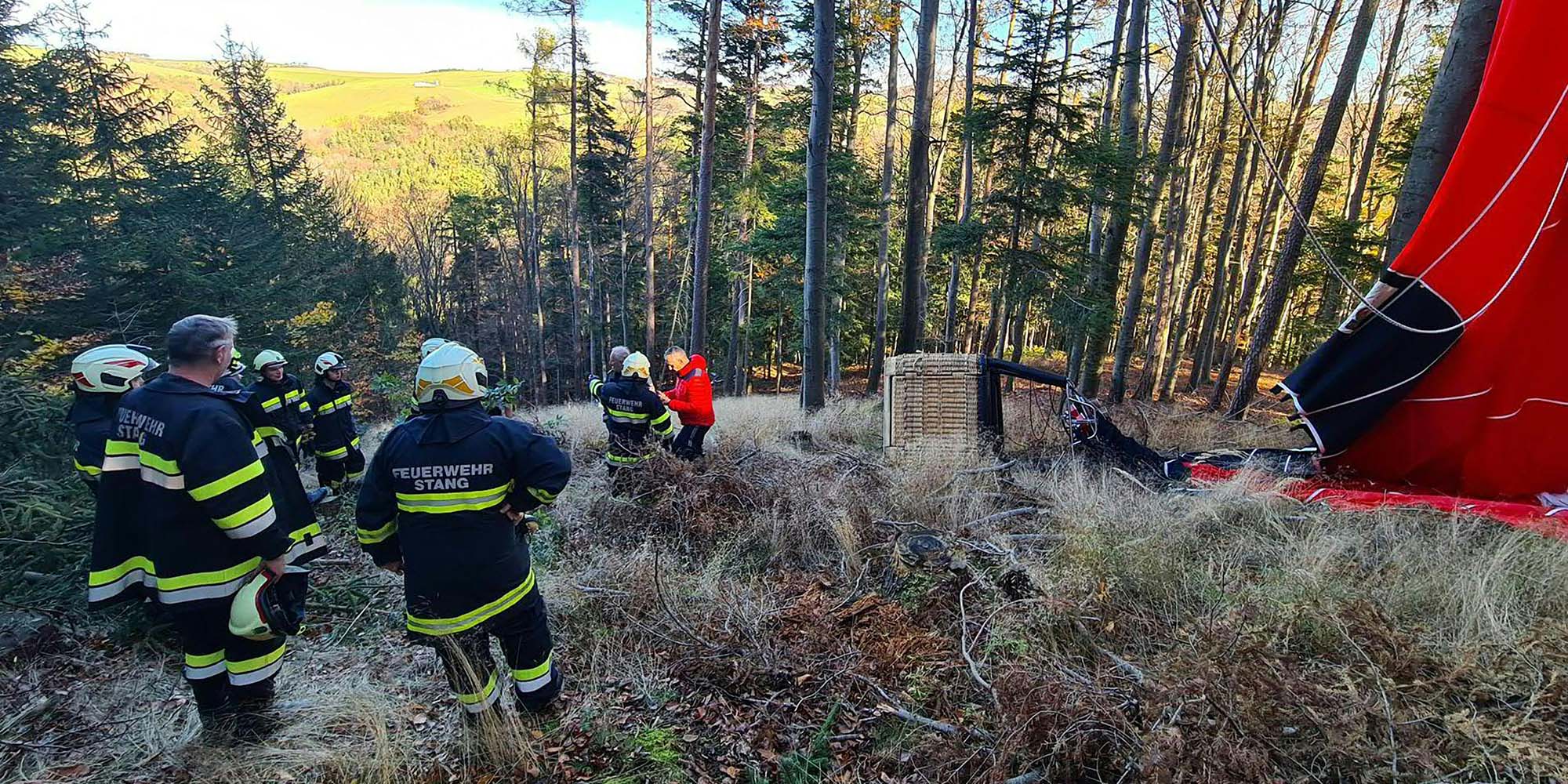 Der Heißluftballon stürzte im Raum Kirchschlag ab