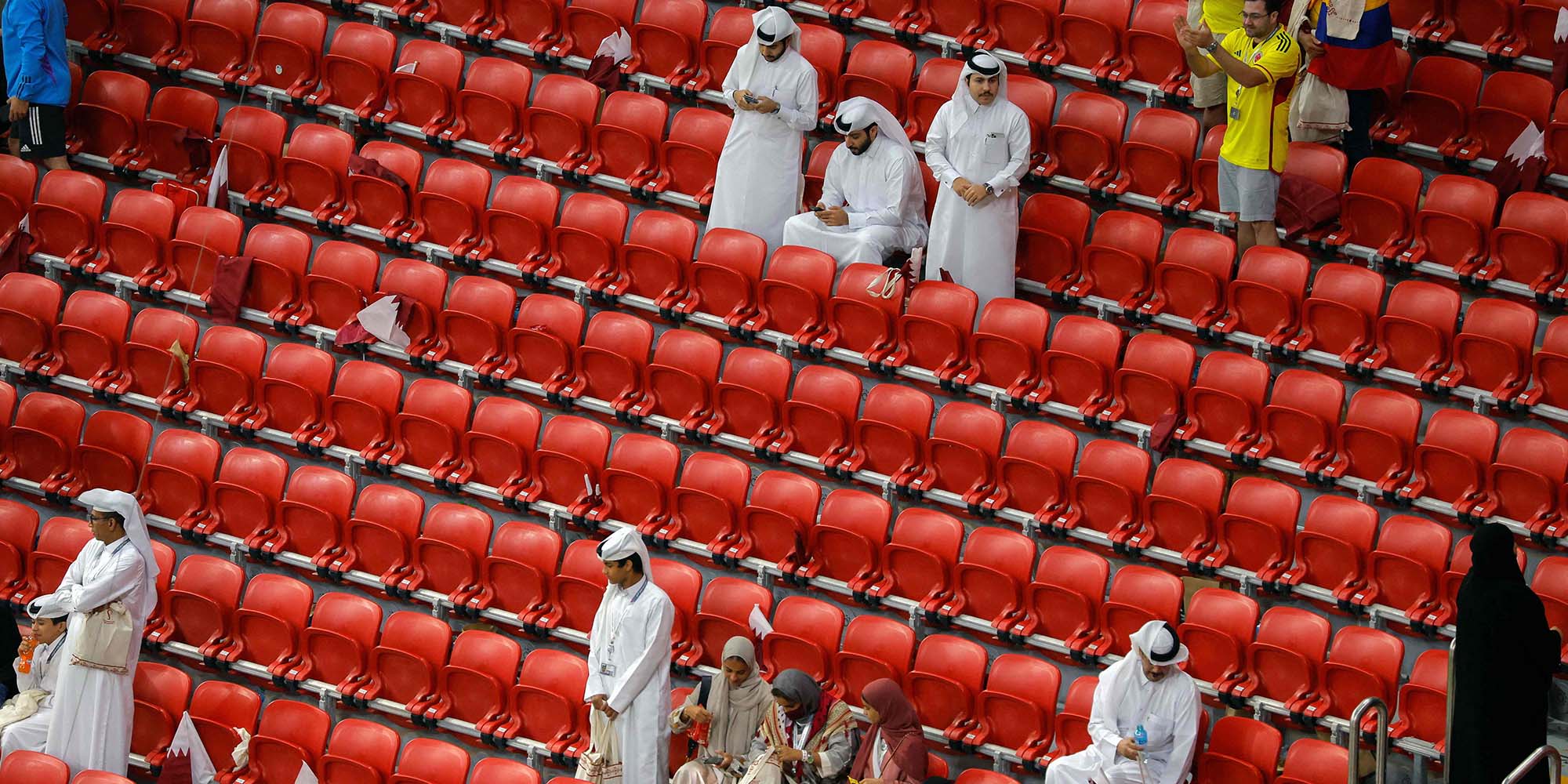 Leere Ränge bereits vor Abpfiff