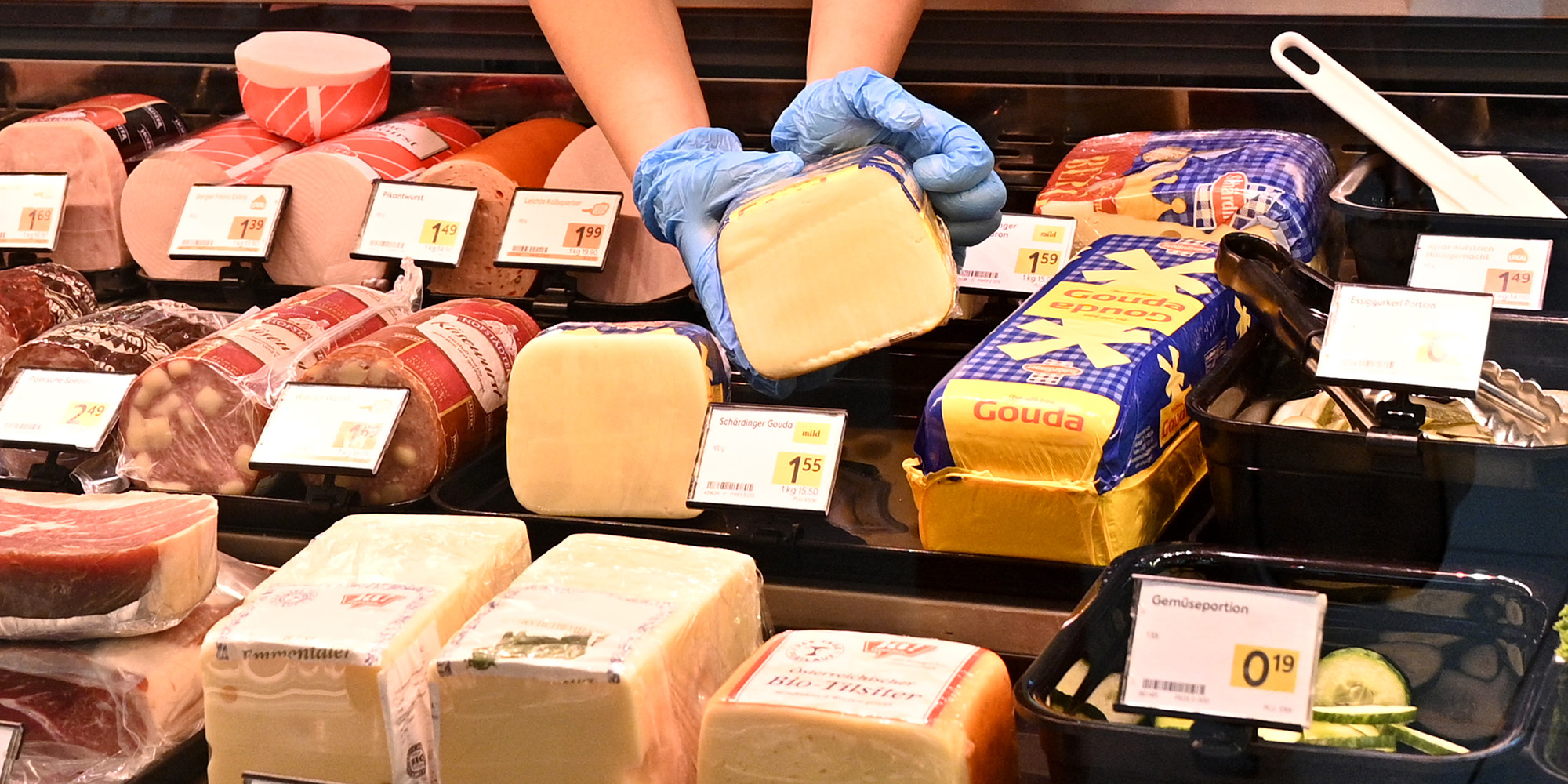 Eine Frischwarentheke