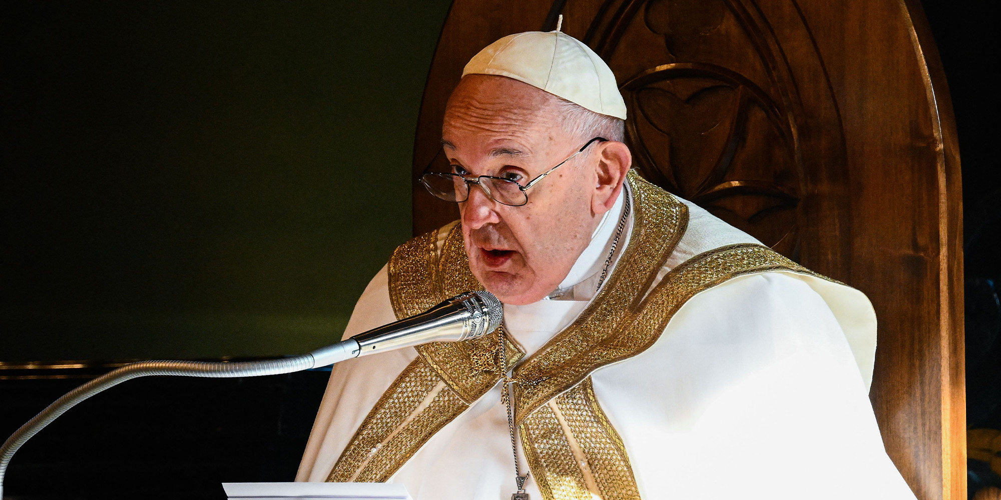 Papst Franziskus spricht