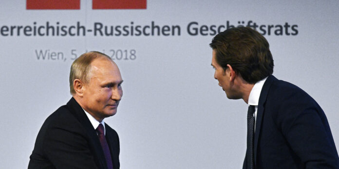 Sebastian Kurz und Wladimir Putin in Wien