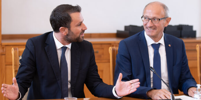 Georg Dornauer (SPÖ) und Anton Mattle (ÖVP)