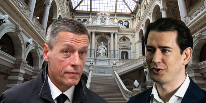 pilnacek und kurz im justizpalast