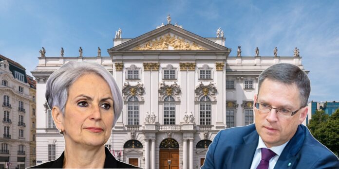 Wöginger, Sporrer vor dem Justizministerium